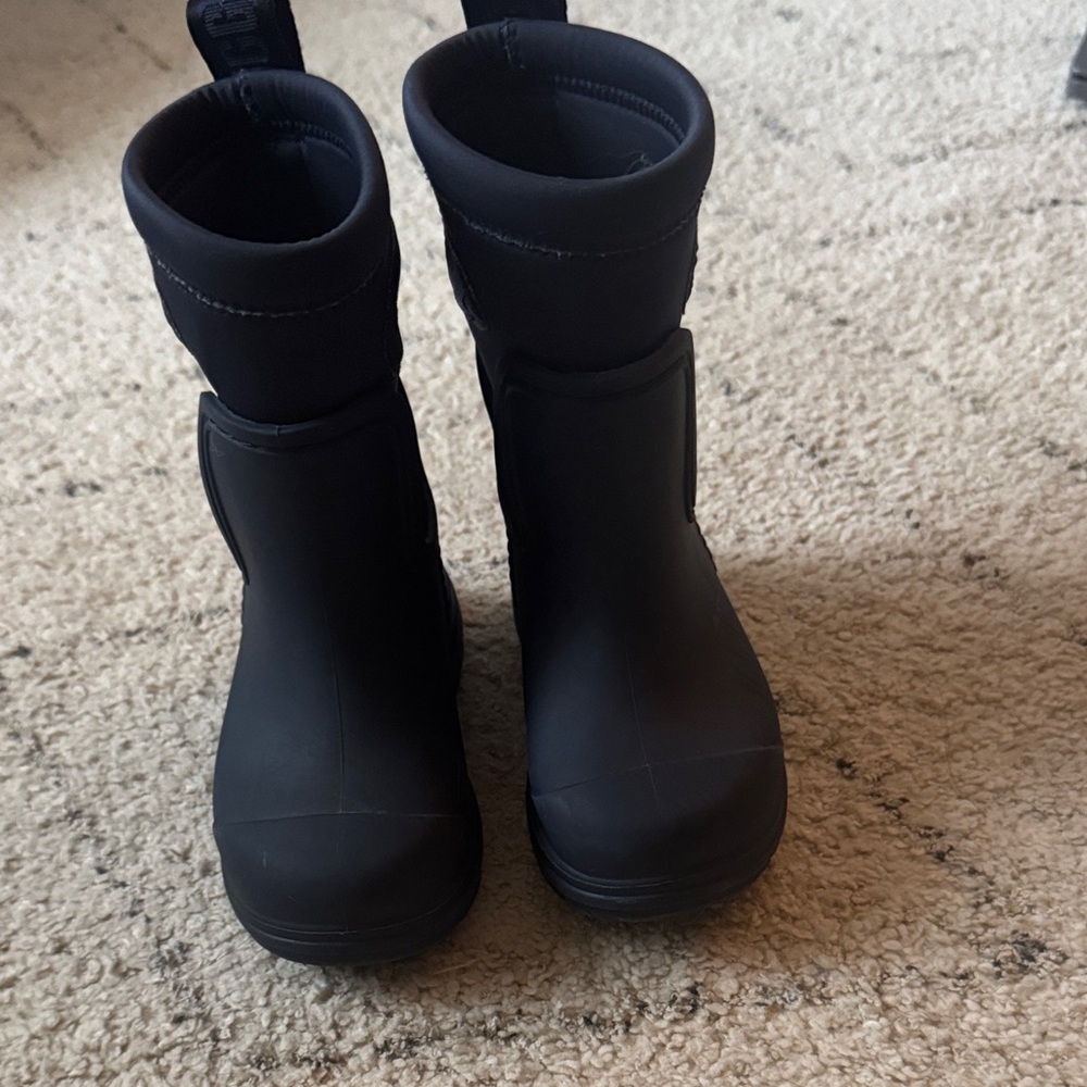 UGG Kids Navy Droplet Mid Rain Boot